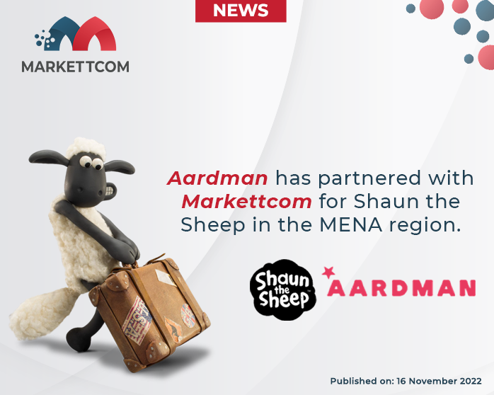 Aardman has partnered with Markettcom for Shaun the Sheep